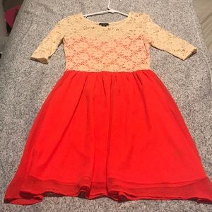 3/4 length sleeve lace dress